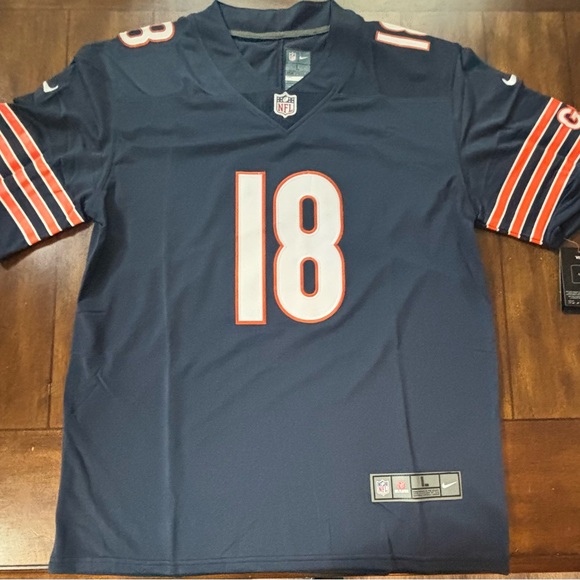 Chicago Bears Caleb Williams #18 Jersey Adult Large Navy Stitched New With Tags - Picture 1 of 4